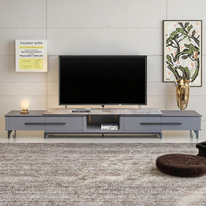 Mobili moderni semplici di lusso <span class=keywords><strong>soggiorno</strong></span> Stand Tv Set marmo o Rock Slab Tv armadi - Product Image 4