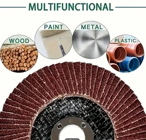 Disques abrasifs en oxyde d'aluminium de 4 1/2 pouces - <span class=keywords><strong>115</strong></span> mm T27/29 60 grains, dureté moyenne, OEM, <span class=keywords><strong>bois</strong></span>, acier inoxydable, <span class=keywords><strong>disque</strong></span> à lamelles pour <span class=keywords><strong>meuleuse</strong></span> - Product Image 6