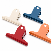 Clip métallique OEM personnalisé de 75 mm en forme de montagne, coloré, à longue queue, non magnétique, pour documents de bureau et scolaires