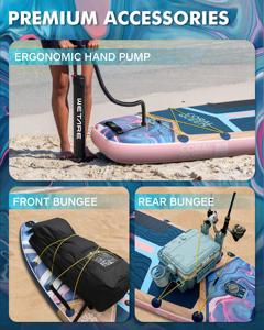 Planche de <span class=keywords><strong>paddle</strong></span> <span class=keywords><strong>gonflable</strong></span> extra large 11'6'' personnalisée en gros, ultra stable (ISUP) pour la famille, le yoga, la pêche, capacité 450 lb - Product Image 6