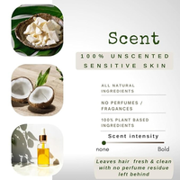 Barre de shampooing solide à la noix de coco naturelle de marque privée soin des cheveux végétalien biologique fait à la main shampooing savon savon après-shampooing