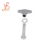 Supports de grosse caisse (2 pièces) en métal chromé avec pieds en caoutchouc, réglables, pour batterie de jazz