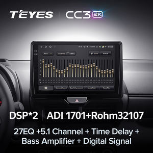 TEYES CC3 2K pour <span class=keywords><strong>Toyota</strong></span> <span class=keywords><strong>Yaris</strong></span> Vios 2020 - <span class=keywords><strong>2022</strong></span> Autoradio Lecteur multimédia vidéo Navigation Stéréo GPS <span class=keywords><strong>Android</strong></span> 10 Dvd - Product Image 4