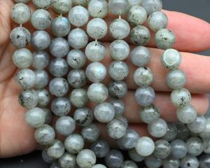 Perles de pierres précieuses rondes lisses en labradorite naturelle 4mm 6mm 8mm 10mm, perles en vrac pour la fabrication de bracelets, colliers et bijoux, vente en gros - Product Image 4