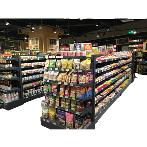Étagères de supermarché robustes et multifonctionnelles, double face, vente directe d'usine, prix bas pour les épiceries - Product Image 1