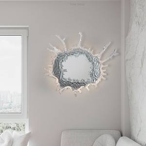 Lámpara de Pared LED Redonda Decorativa de Lujo Moderna para Sala de Estar, Dormitorio, Baño, Atenuable, Pantalla Dorada, Alto CRI 90 Ra90 - Product Image 3