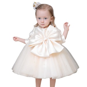 Alta calidad niños flor lujo boda arco grueso bebé niña vestidos de fiesta <span class=keywords><strong>princesa</strong></span> - Product Image 5