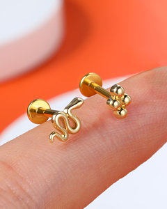 Lip Stud Internally Threadless Labret Piercing Variety Of Styles Tragus Ear Piercing Jewelry - Product Image 5