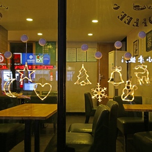 Đèn Led Trang Trí Giáng Sinh Hoạt Động Bằng Pin Sáng Tạo Đèn TREO CỬA SỔ Năm Mới Có Lỗ Hút Đèn Ngày Lễ Giáng Sinh - Product Image 2