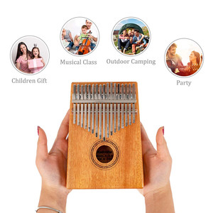 Kit Kalimba Artigianale a 17 Tasti con Acciaio Inossidabile e Mogano Colore Naturale, Opzioni OEM, Strumento Musicale - Product Image 4