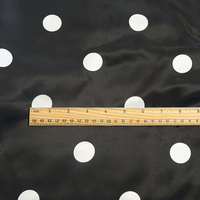 Tissu en Soie Satinée Imprimé à Pois Respirant 100% Pur et Écologique de Haute Qualité pour Robe de Fille