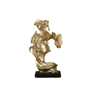 Mystic Arts Resin Couple Sculpture Gold Silver European Style Home Decor Figure 7128F - Product Image 5