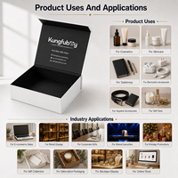 Emballage personnalisé pour la promotion des marques, boîte rigide pliable magnétique mate, kits d'essai de produits, kits d'influenceurs, coffret cadeau pour la promotion des marques