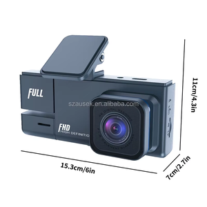 Nhà Máy Giá Bán Buôn Đáng Tin Cậy 1080P FHD Xe Hộp Đen Chất Lượng Tốt 3 Ống Kính Phía Sau Xem Xe Máy Ảnh <span class=keywords><strong>Dvr</strong></span> Với G-Cảm Biến Chế Độ Đỗ Xe - Product Image 4