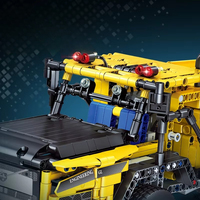 Guly 96002 Nouveau Véhicule de Construction Urbaine MOC 6-en-1, Véhicule de Transport Créatif, Kit de Modélisme de Difficulté Élevée, Ensembles de Blocs de Construction Cadeau
