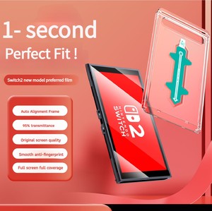 Protector de Pantalla de Vidrio Templado con Marco de Alineación Automática a Prueba de Golpes de Grado Militar para Consola <span class=keywords><strong>Nintendo</strong></span> Switch 2, Venta al Por Mayor - Product Image 2