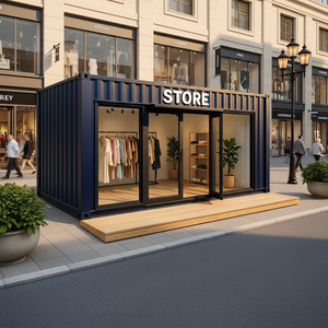 Kiosque de vente au détail personnalisable en conteneur maritime 20ft 40ft avec comptoir d'exposition – Forte demande - Product Image 1