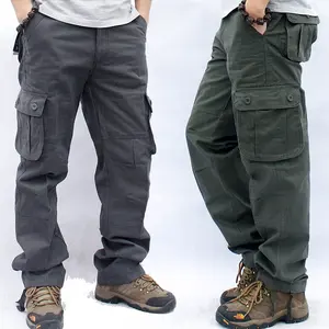 Multi Pockets Broek Werken Outdoor 6 Pocket Casual Katoenen Cargo Broek