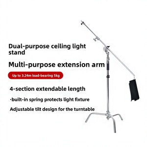 ขาตั้งกล้องแบบ C-frame รุ่น Meking/TUTU Series K-9 สำหรับถ่ายทอดสด ใช้งานได้สองรูปแบบ ขาตั้งแบบหนา ทำจากสแตนเลส ถอดประกอบได้ เหมาะสำหรับสตูดิโอถ่ายทำระดับมืออาชีพ - Product Image 6