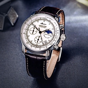 Reloj de Pulsera de Cuarzo para Hombre, Correa de 20 mm, Acero Inoxidable, Cuero Genuino, Elegante y Ejecutivo, Resistente al Agua, Cierre de Hebilla, Esfera con Agujas - Product Image 2