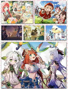 Cartes à collectionner Little Puppy <span class=keywords><strong>Genshin</strong></span> Impact A5, symphonie élémentaire, <span class=keywords><strong>TCG</strong></span> CCG, jeu de cartes de société, cadeaux pour enfants, loisirs - Product Image 3