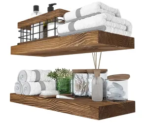 CNLF scaffale da parete decorativo per camera da letto di alta qualità scaffale galleggiante in legno