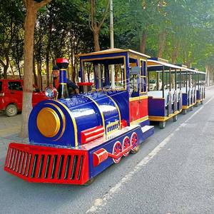 Train en acier pour enfants - Manège sans rail pour parcs à thème extérieurs et centres commerciaux - Product Image 2