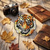 Patch Bordir Logo Custom Bebas Nikel dari Bahan Felt Nonwoven dengan Pengait Besi dan Perekat untuk Pakaian dan Tas, Bentuk dan Ukuran Dapat Disesuaikan