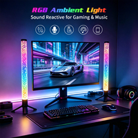 Barre lumineuse LED à effet cristal diamant RGBIC, lumière d'ambiance pour colonne, synchronisation musicale via application, lumière de jeu pour PC et rétroéclairage TV