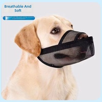 Nouveau masque anti-aboiement et anti-morsure pour animaux de compagnie, muselière respirante en tissu maillé pour chien