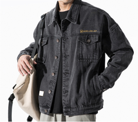 Vestes en jean pour hommes, vente en gros, lavé, élégant, Streetwear, veste en jean, ample, vêtements d'extérieur, automne, printemps