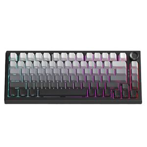 คีย์บอร์ดไร้สายแบบกลไก K81 รุ่นปรับแต่งได้ พร้อมปุ่มสลักด้านข้าง สำหรับเล่นเกมอีสปอร์ต <span class=keywords><strong>ภาษา</strong></span>อังกฤษ ชาร์จไฟได้ - Product Image 1