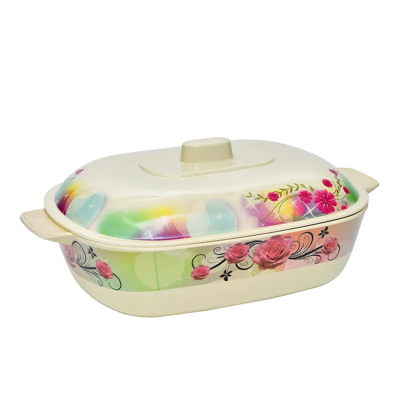 good quality plastic square different size melamine bowl with cover