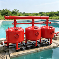 Filtre à sable de quartz à commande manuelle en acier au carbone pour l'agriculture, l'irrigation et le traitement de l'eau – Réservoir de filtration à sable