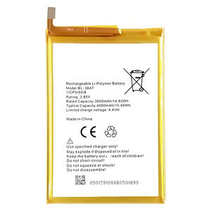 แบตเตอรี่โทรศัพท์มือถือ BL-38AT 4000มิลลิแอมป์ชั่วโมงสำหรับ B1p BP1แบตเตอรี่โทรศัพท์มือถือสำหรับ tecno POP 2แบตเตอรี่ - Product Image 3