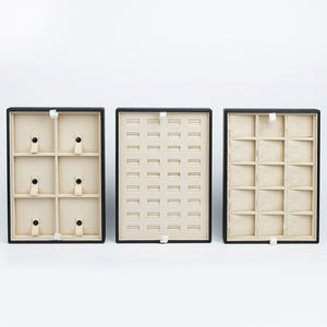 Neues Produkt Luxus Samt Trolley Schmucke tui Reise Schmucks cha tulle Display Pu Leder Rädern tragen Schmuck Reise box - Product Image 3