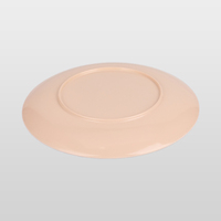 Assiette de service ronde légère et écologique, personnalisable, en bambou recyclable, motif tressé, design imitation, incassable