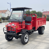 Veículo de Transporte Diesel 4x4 de 25HP, Caminhão Basculante Agrícola e de Mineração para Grãos com Elevação Hidráulica Dupla Reforçada