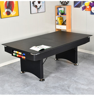Table de jeu multifonctionnelle 3 en 1 personnalisée : Tennis de table, Ping-pong, Billard 7FT/8FT avec plateau de salle à manger intégré