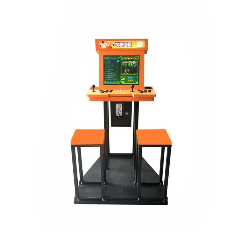 Verdienen Sie Geld 2 Spieler Cion betrieben Kid Arcade Game Machine Box Fighter Game Machine