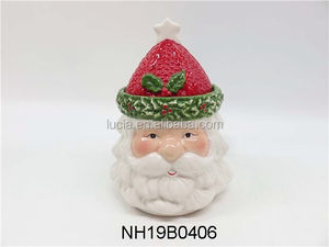 La plus nouvelle théière <span class=keywords><strong>en</strong></span> céramique de style de <span class=keywords><strong>visage</strong></span> de père noël de noël avec couvercle pour l'utilisation de dessus de table de vacances à vendre - Product Image 3