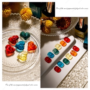 JTING Jelly Glaze Gel Polish, ensemble de 6 couleurs, gel à ongles de haute pigmentation, couleurs néon transparentes, gel à ongles en gelée avec des flacons uniques de 15 ml - Product Image 5