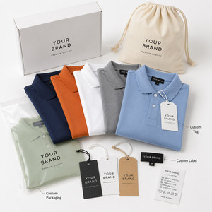 Custom Logo Unisex Performance <b>Polo</b> Shirt Men Women Breathable Soft Golf Team Uniform Wholesale 15 Colors <b>Orange</b> Navy - Product Image 5