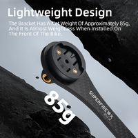 Support de montage de lampe torche LED pour guidon réglable, support de lampe de vélo de route, interface de montage GoPro, étanche et durable