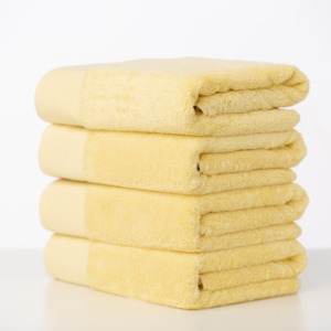 <span class=keywords><strong>Sortie</strong></span> d'usine 100% coton doux jaune ensemble <span class=keywords><strong>de</strong></span> serviettes <span class=keywords><strong>de</strong></span> bain logo brodé personnalisé maison <span class=keywords><strong>serviette</strong></span> <span class=keywords><strong>de</strong></span> bain avec logo - Product Image 2