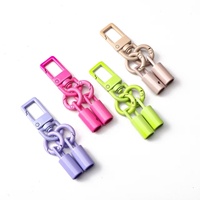 Mousqueton pivotant en métal coloré avec gâchette, fermoir à ressort pour accessoires de couture DIY, porte-clés, anneaux, sacs et cordons