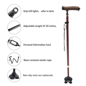 Bastón plegable de lujo nórdico antiguo para hombre, accesorio de autodefensa elegante, bastón y bastón de moda para ancianos para senderismo - Product Image 2