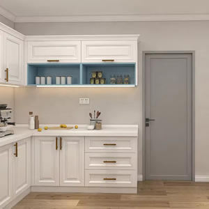 Armoires de cuisine en bois avec affichage déroulant Stockage de légumes Garde-manger alimentaire et options de support - Product Image 2