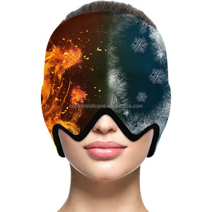 Novo Design Enxaqueca Alívio Cap com Gel <span class=keywords><strong>Eye</strong></span> Mask Gel Ice Cap para Dor de Cabeça Olhos Inchados <span class=keywords><strong>Sinus</strong></span> Stress <span class=keywords><strong>Relief</strong></span> - Product Image 1