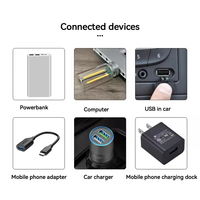 Lámpara Nocturna de Botella de Vidrio LED de Cerámica USB, Control Táctil, Mini Lámpara Romántica para Computadora, Luz Ambiental para Auto